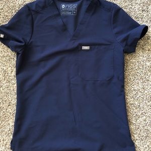 XS FIGS navy scrub top